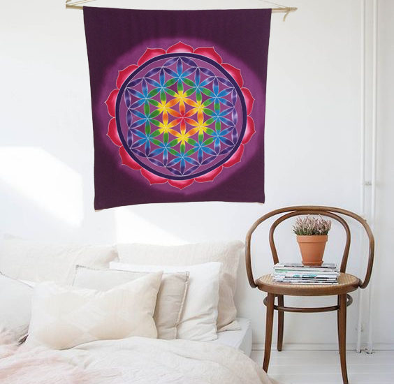 flor de la vida morada