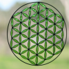 armonizador de la flor de la vida anahata verde