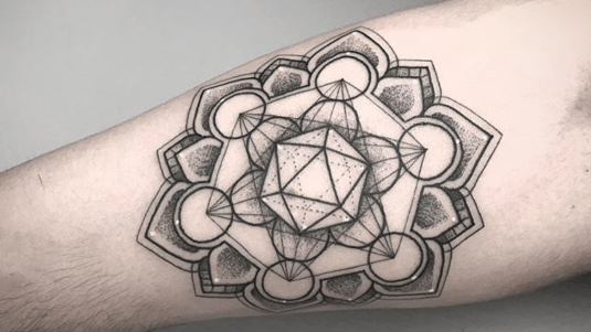 cubo de metatron tatuajes